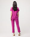 CLARISSA Skinny Leg Scrub Pants - Fuchsia | SLTECH™ - CLEARANCE