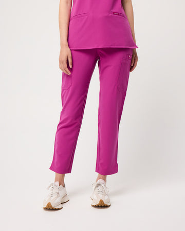 CLARISSA Skinny Leg Scrub Pants - Fuchsia | SLTECH™ - CLEARANCE