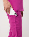 CLARISSA Skinny Leg Scrub Pants - Fuchsia | SLTECH™ - CLEARANCE