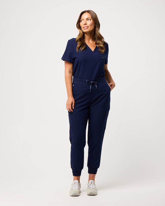 LUCY Jogger Scrub Pants - Navy | SLTECH™