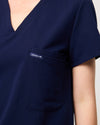 FLORENCE Three Chest Pocket Scrub Top - Navy | SLTECH™
