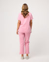 CLARISSA Skinny Leg Scrub Pants - Picasso Pink | SLTECH™