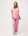 EDITH Straight Leg Scrub Pants - Picasso Pink | SLTECH™