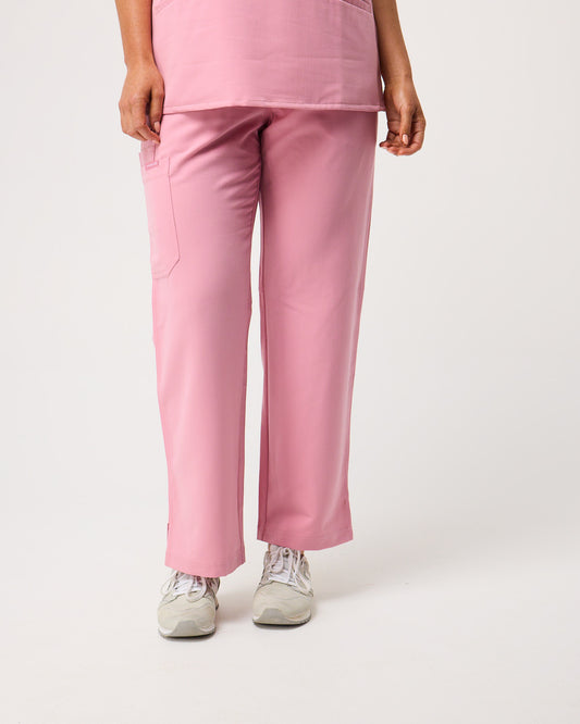 EDITH Straight Leg Scrub Pants - Picasso Pink | SLTECH™