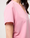 ELIZABETH Two Pocket Scrub Top (Original SLTECH™ fabric) - Picasso Pink
