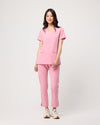 ELIZABETH Two Pocket Scrub Top (Original SLTECH™ fabric) - Picasso Pink