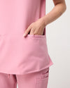 ELIZABETH Two Pocket Scrub Top (Original SLTECH™ fabric) - Picasso Pink