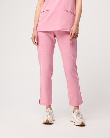 CLARISSA Skinny Leg Scrub Pants - Picasso Pink | SLTECH™