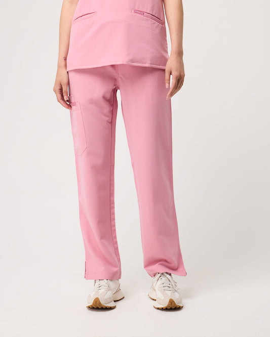 EDITH Straight Leg Scrub Pants - Picasso Pink | SLTECH™
