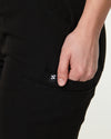 CLARISSA Skinny Leg Scrub Pants - Black | SLTECH™