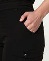 CLARISSA Skinny Leg Scrub Pants - Black | SLTECH™