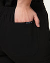 CLARISSA Skinny Leg Scrub Pants - Black | SLTECH™