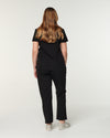 CLARISSA Skinny Leg Scrub Pants - Black | SLTECH™