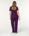 EDITH Straight Leg Scrub Pants - Aubergine | SLTECH™