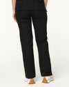EDITH Straight Leg Scrub Pants - Black | SLTECH™