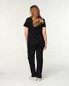 EDITH Straight Leg Scrub Pants - Black | SLTECH™