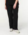EDITH Straight Leg Scrub Pants - Black | SLTECH™