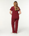 EDITH Straight Leg Scrub Pants - Maroon | SLTECH™