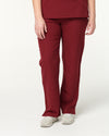 EDITH Straight Leg Scrub Pants - Maroon | SLTECH™