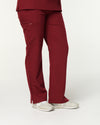EDITH Straight Leg Scrub Pants - Maroon | SLTECH™