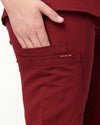 EDITH Straight Leg Scrub Pants - Maroon | SLTECH™