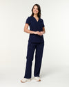 EDITH Straight Leg Scrub Pants - Navy | SLTECH™