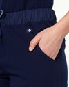EDITH Straight Leg Scrub Pants - Navy | SLTECH™