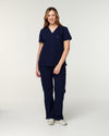 EDITH Straight Leg Scrub Pants - Navy | SLTECH™