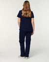 EDITH Straight Leg Scrub Pants - Navy | SLTECH™