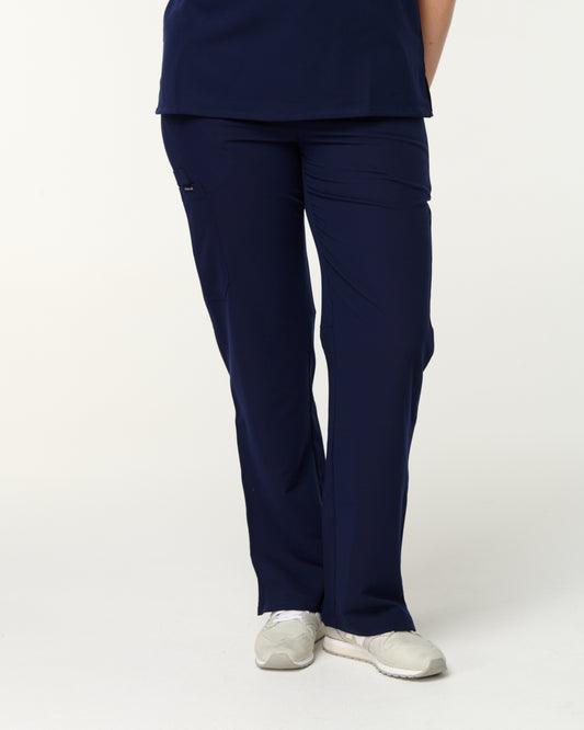EDITH Straight Leg Scrub Pants - Navy | SLTECH™
