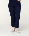 CLARISSA Skinny Leg Scrub Pants - Navy | SLTECH™
