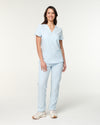 CLARISSA Skinny Leg Scrub Pants - Powder Blue | SLTECH™
