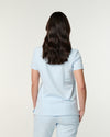 ELIZABETH Two Pocket Scrub Top - Powder Blue | SLTECH™