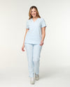 CLARISSA Skinny Leg Scrub Pants - Powder Blue | SLTECH™