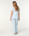 ELIZABETH Two Pocket Scrub Top - Powder Blue | SLTECH™