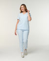 FLORENCE Three Chest Pocket Scrub Top - Powder Blue | SLTECH™