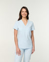 FLORENCE Three Chest Pocket Scrub Top - Powder Blue | SLTECH™