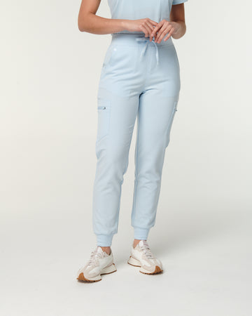 LUCY Jogger Scrub Pants - Powder Blue | SLTECH™