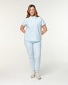 MABEL Mandarin Collar Scrub Top - Powder Blue | SLTECH™