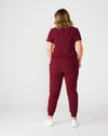 FLORENCE Three Chest Pocket Scrub Top - Maroon | SLTECH™
