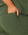 CLARISSA Skinny Leg Scrub Pants - Combat Khaki | SLTECH™