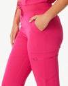 LUCY High Waisted Jogger Scrub Pants - Candy Pink | SLTECH™ - CLEARANCE