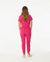 LUCY High Waisted Jogger Scrub Pants - Candy Pink | SLTECH™ - CLEARANCE