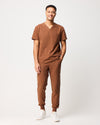 IAN Three Pocket Scrub Top - Pecan Brown | SLTECH™