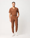 HOWARD Jogger Scrub Pants - Pecan Brown | SLTECH™