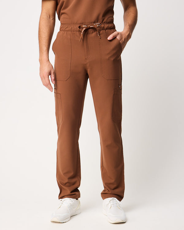 VICTOR Straight Leg Scrub Pants - Pecan Brown | SLTECH™