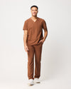 VICTOR Straight Leg Scrub Pants - Pecan Brown | SLTECH™