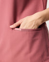 ELIZABETH Two Pocket Scrub Top - Mauve | SLTECH™