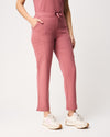 CLARISSA Skinny Leg Scrub Pants - Mauve | SLTECH™