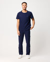 HENRY Crew Neck Scrub Top - Navy | SLTECH™